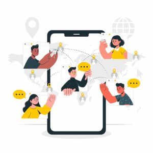 connect with an online community