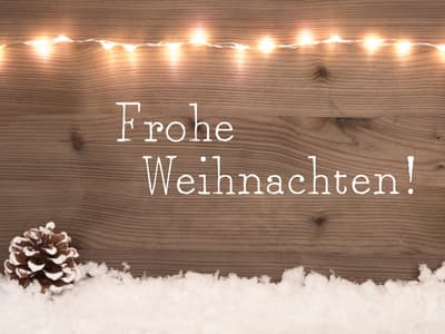 merry christmas in german